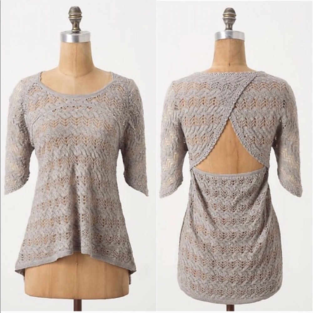 Anthropologie Knitted & Knotted Sweater